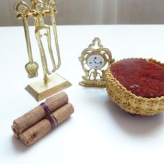 Vintage dolls house fireside bundle