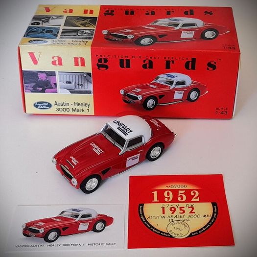 Diecast Model Austin Healey 3000 Mk1 Rally - Collectable Vanguards 1:43