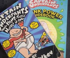 2 captain underpants books