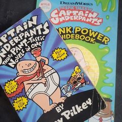 2 captain underpants books