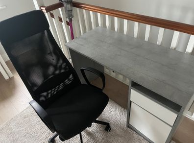 Ikea Chair and Jysk Desk