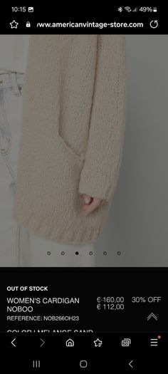 Ladies American Vintage Cardigan