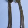 Sterling Silver 925 Gold Plated Dangle Boho Earrings 4,8g Image 2