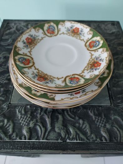 Very Fine Chodau Czeq Green Floral Fine Bone China Replacements