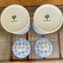 Nicola Spring Hand Printed Kitchen Canisters   Blue and White Image 7