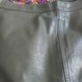 Green leather skirt Image 4