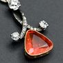 Antique Edwardian Fire Opal & Diamond Necklace Image 6