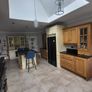 solid oak kitchen, Island with granite top & Dresser.  Dresser can be sold separately Image 2