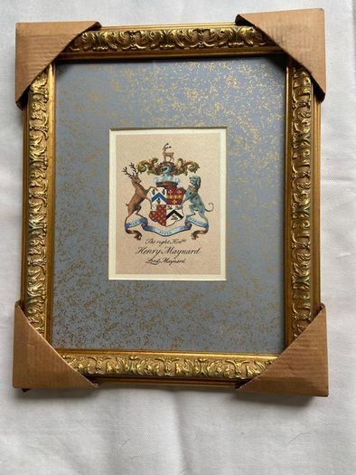 6 coat of arms framed prints