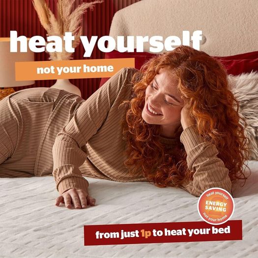 Silentnight Comfort Control Electric Blanket Double Bed - Heated Underblanket with 4 Heat Settings - Fast Heat Up - Overheat Protection and Easy Fit Straps - Machine Washable - Double - 135x120cm