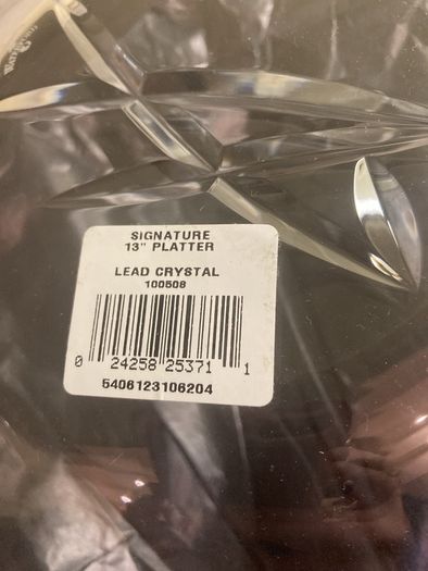 Waterford John Rocha Signature Platter 13 Inch - Never Used in Original Box