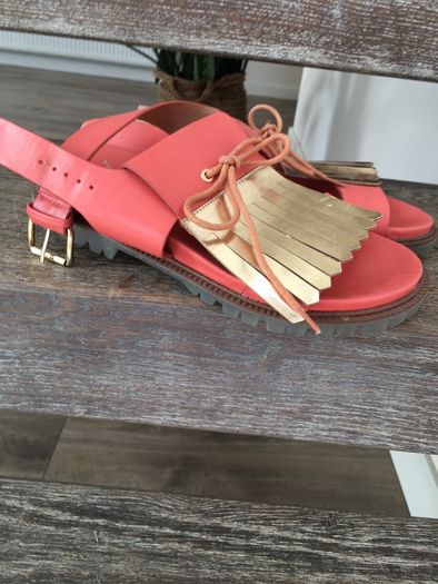 Red sandals