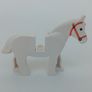 Vintage LEGO White Horse Image 2