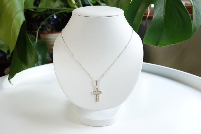 Women's Sterling Silver Necklaces With Cross 925