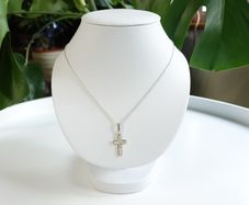Women's Sterling Silver Necklaces With Cross 925