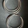 Stylish silver-tone earrings in excellent/new condition. Image 2