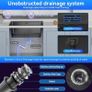 Stainless Steel Kitchen Sink,50 x 43cm,Inset Kitchens Sink,with Waste Kit,Drain Pipe,Pull-Out Drainer Basket,Suitable for Bathroom,Caravan Travelling Image 7