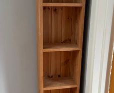 Solid wood hand crafted book case