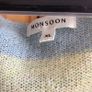 Monsoon Ladies Green and Yellow stripe Mohair wool Blend Lightweight jumper XL oversize Includes Post Image 2
