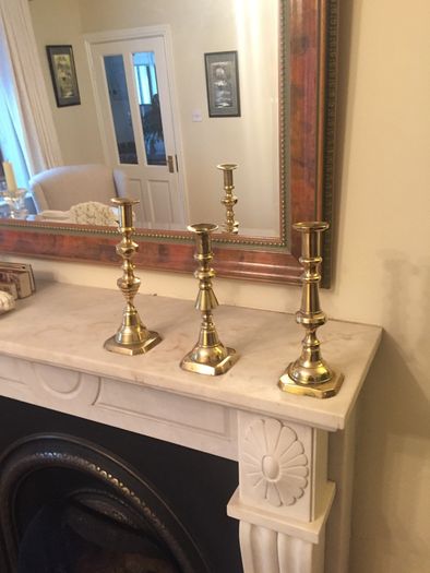 Antique Brass Candlesticks