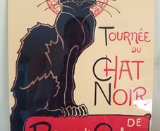 Metal sign Chat Noir