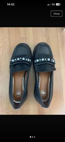 Brand new with labels river island black leather  loafer