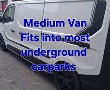 man with a medium size van