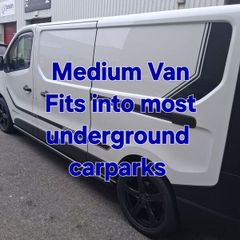 man with a medium size van