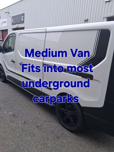 man with a medium size van