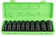 DSD TOOLS 10pc 1/2-Inch DR Deep Impact Sockets Metric