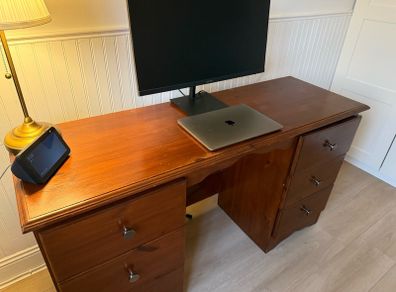 wooden desk/vanity