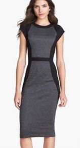Ted Baker Midi Dress with Houndstooth detail - Size TB 3 / Size 12