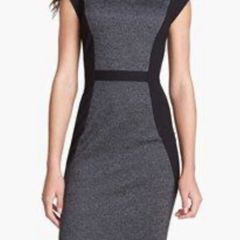 Ted Baker Midi Dress with Houndstooth detail - Size TB 3 / Size 12