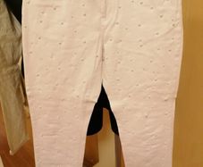 Women's White Pearl Jeans NWOT SIZE 12