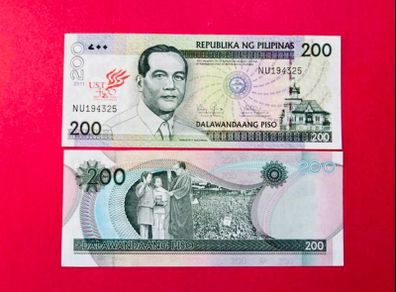 Philippines  200 Piso  2011  Pick 212c  COMMEMORATIVE ISSUE . ( Uncirculated  )