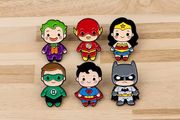 DC Comics Super Hero Enamel Pin Bundle (6-Pack)