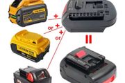 Adapter Converter for Dewalt 20V for Milwaukee 18V Li-ion Battery Converted To for Bosch 18V Lithium-ion Power Tool Use