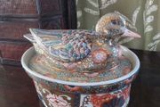Vintage Chinese Duck Tureen