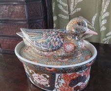 Vintage Chinese Duck Tureen