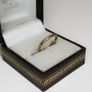 9ct Gold Faceted Band Ring - Small Size Image 3