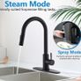 Stainless steel kitchen tap black. Image 3