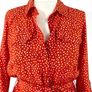 Free Post today ONLY- Mint Velvet Orange Polka Dot Shirt Dress with belt - Size 8 Image 10