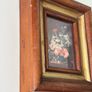 Vintage Floral Still Life Print in Wooden Frame Image 2
