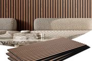 Walnut Wall Panels Acoustic 4pcs (30.6Sq FT)