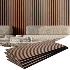 Walnut Wall Panels Acoustic 4pcs (30.6Sq FT)