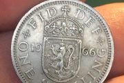 1966 One Shilling Elizabeth II