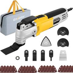 NEW SALE Oscillating Multi Tools, 300W 15000 22000 OPM Electric Corded Multi Tool, 6 Variable Speeds, 3 degree oscillation Angle, Quick-fit Blade Design, with 28pcs Accessories for Cutting, Sanding, Scraping