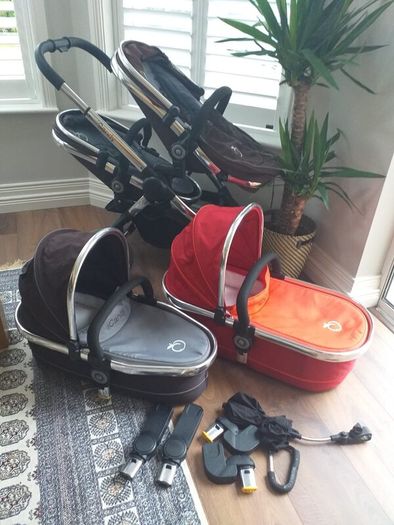 iCandy Peach/double tandem-complete travel system