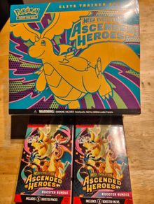 Pokemon Tcg Mega Evolution Ascended Heroes ETB and X2 booster bundle