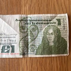 Irish one pound note
